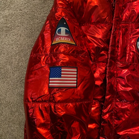 🎁NWT Champion Metallic NASA Jacket S - Picture 11 of 16
